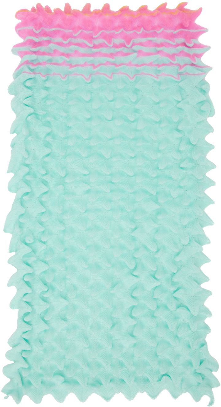 Chet Lo SSENSE Exclusive Blue Spiky Scarf