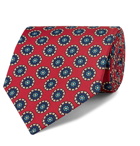 E.MARINELLA - 8.5cm Printed Silk-Twill Tie - Red