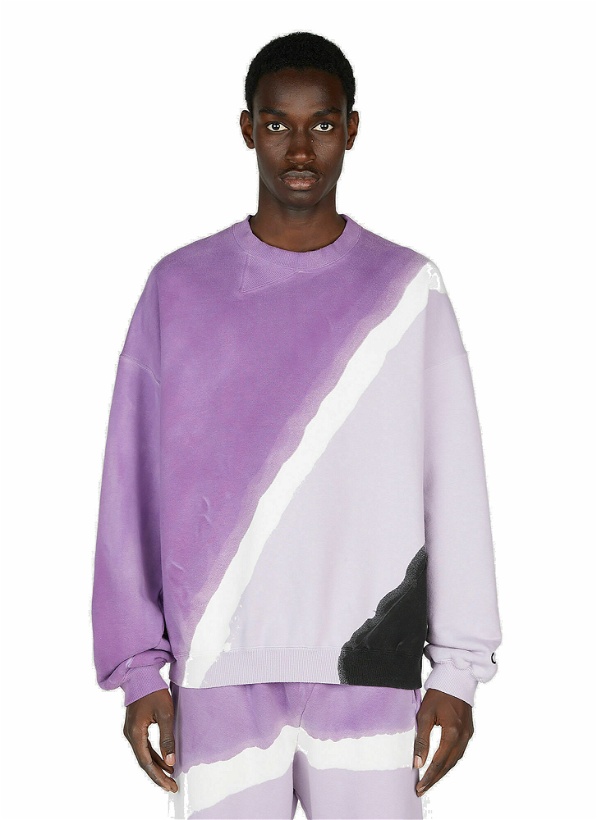 Photo: NOMA t.d. - Hand Dyed Sweatshirt in Purple