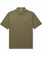 Massimo Alba - Wembley Cotton and Cashmere-Blend Piqué Polo Shirt - Green