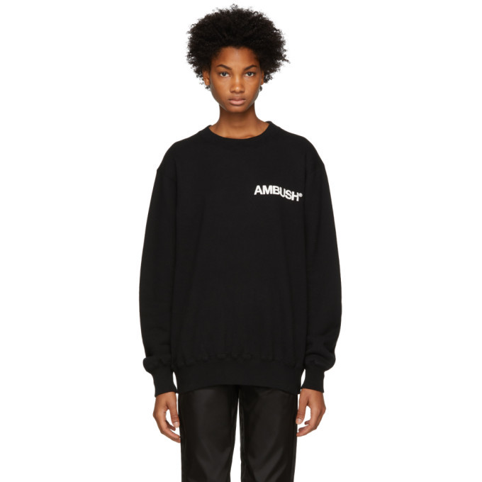 Ambush Black Logo Crewneck Sweatshirt Ambush