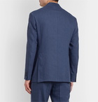 Canali - Kei Slim-Fit Unstructured Linen and Wool-Blend Suit Jacket - Blue