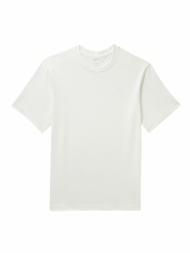 Photo: Nike Training - Primary Cotton-Blend Dri-FIT T-Shirt - White