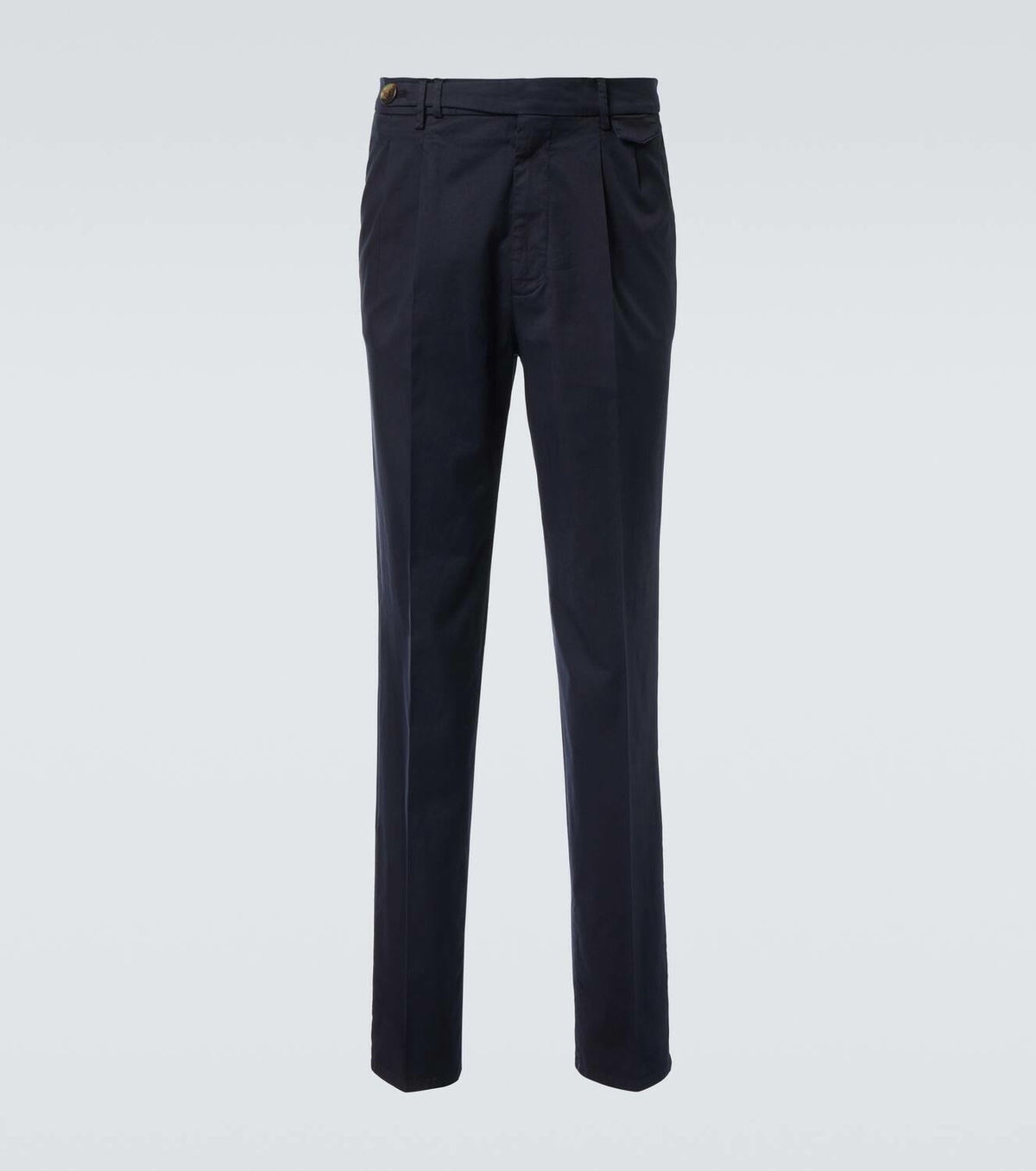 Brunello Cucinelli Mid-rise cotton-blend chinos