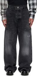 We11done Black Distressed Jeans