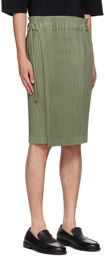 HOMME PLISSÉ ISSEY MIYAKE Green Light Mesh Skirt