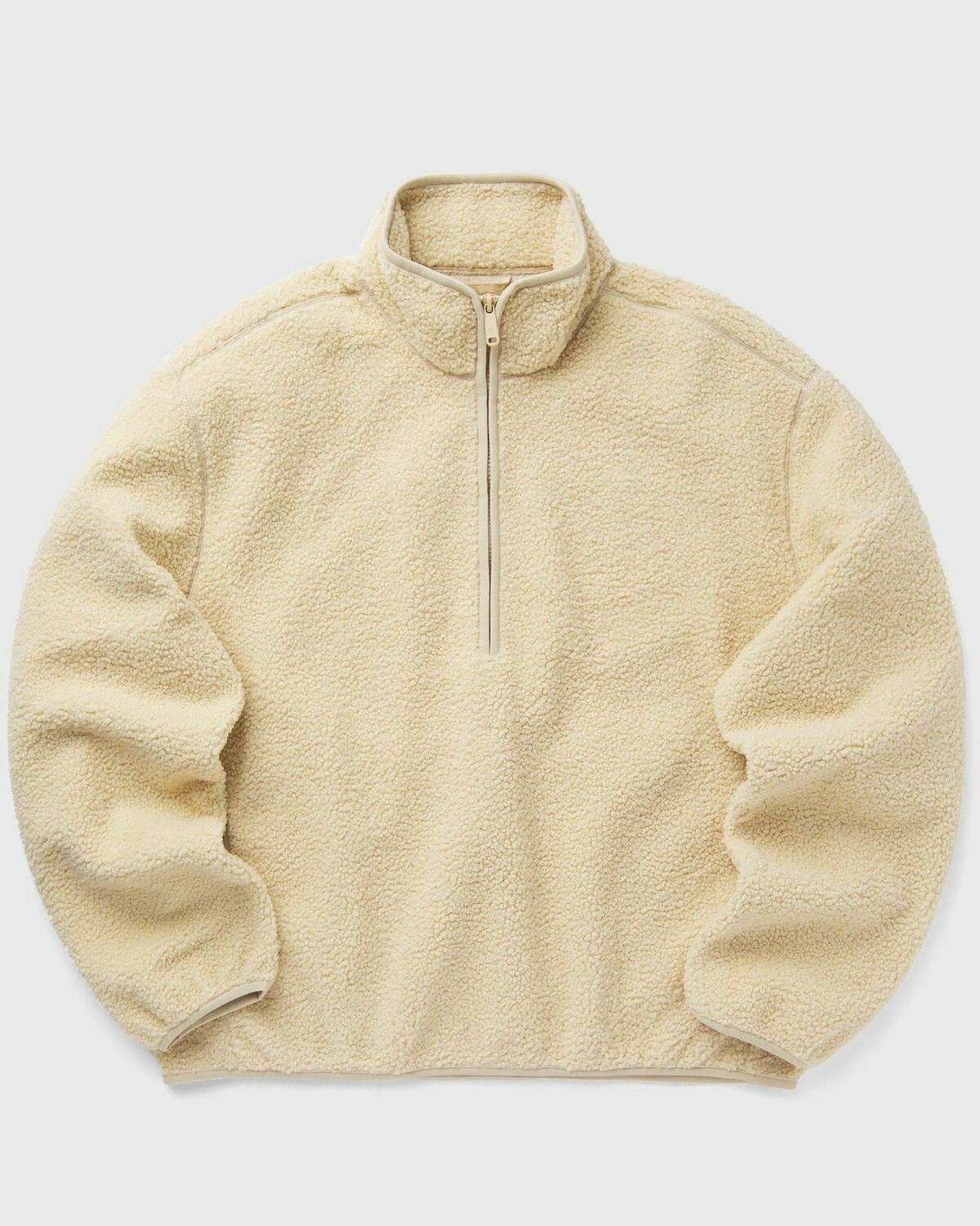 Calvin Klein Jeans Half Zip Sherpa Beige Fleece Jackets/Half Zips