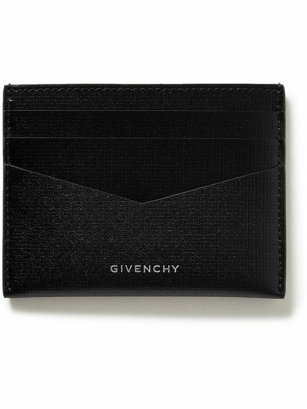 Photo: Givenchy - Logo-Print Textured-Leather Cardholder
