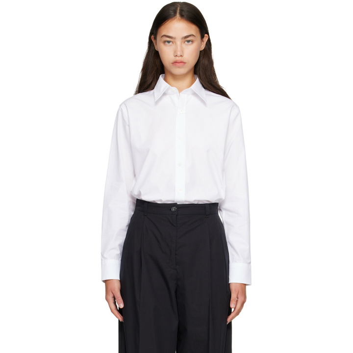 Photo: A.P.C. White Kayla Shirt