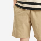 Universal Works Men's Military Shirting Simple Shorts in Sand