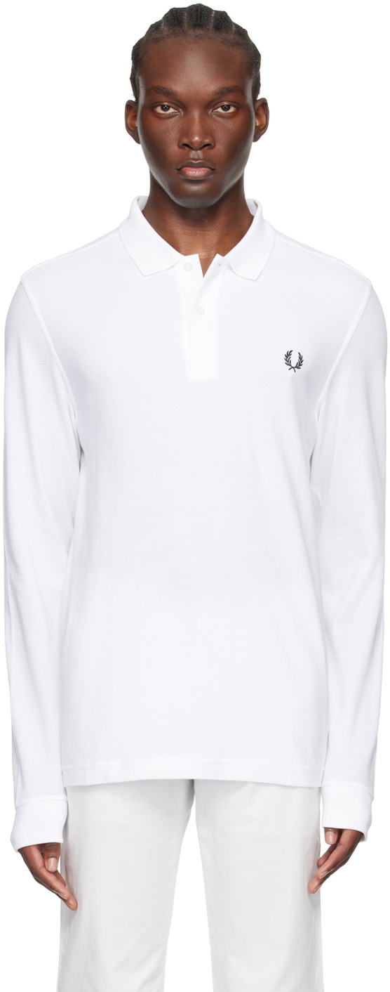 Fred Perry White M6006 Polo Fred Perry