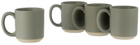 Lineage Ceramics Gray Big Mug, 4 pcs