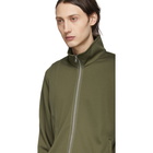 Helmut Lang Khaki Sport Stripe Track Jacket