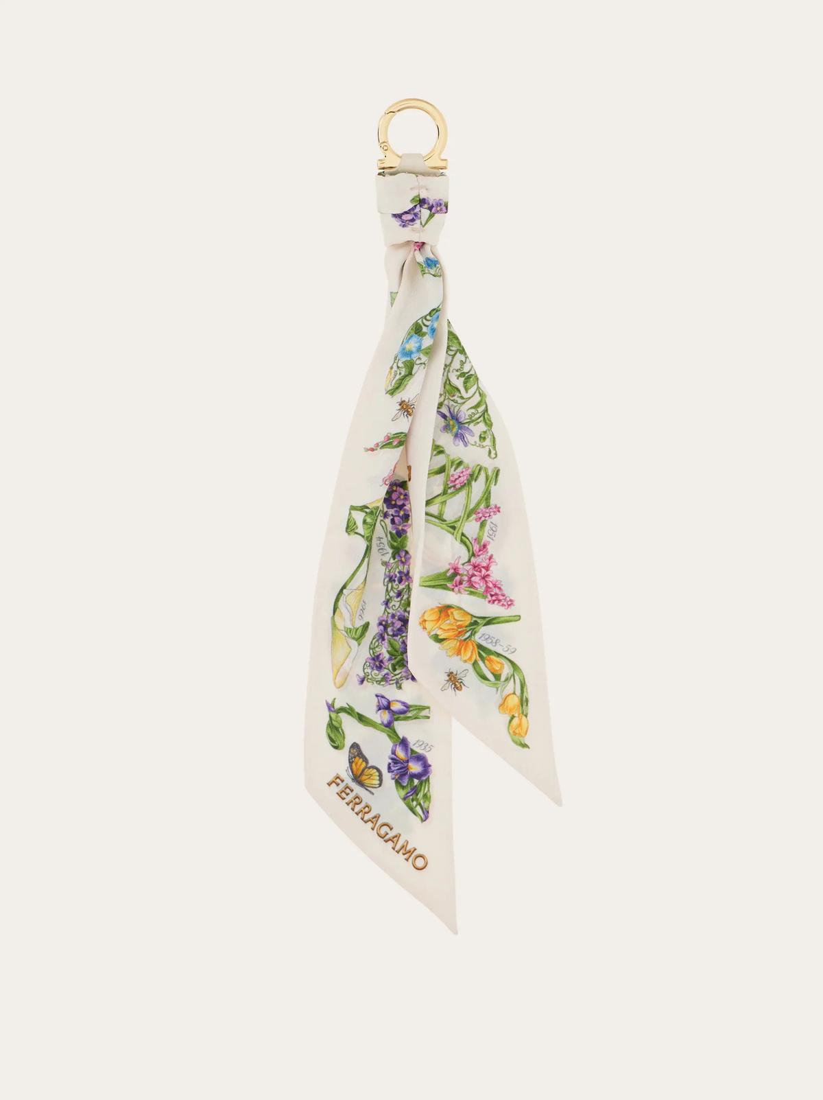 Ferragamo Womens Silk keyholder in Multicolor