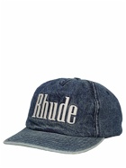 RHUDE - Washed Denim Logo Hat