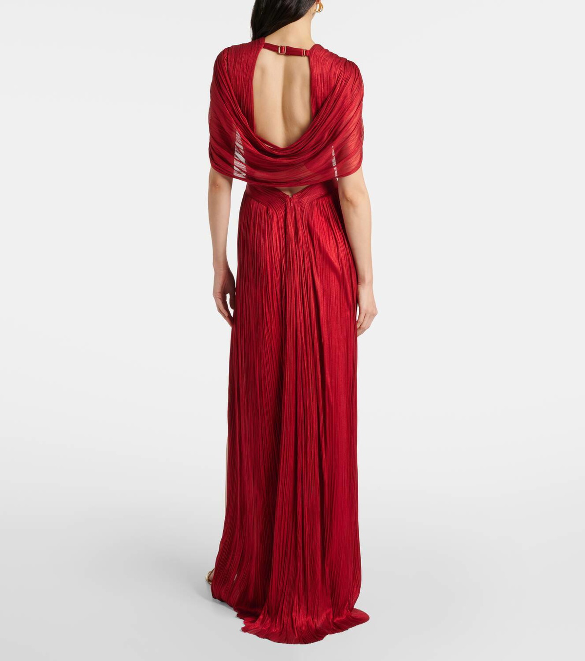 Maria Lucia Hohan Laurel caped silk gown