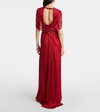 Maria Lucia Hohan Laurel caped silk gown