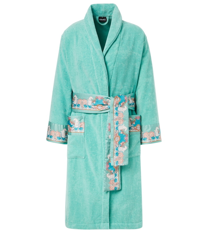 Photo: Versace Home Coral Theatre cotton terry bathrobe