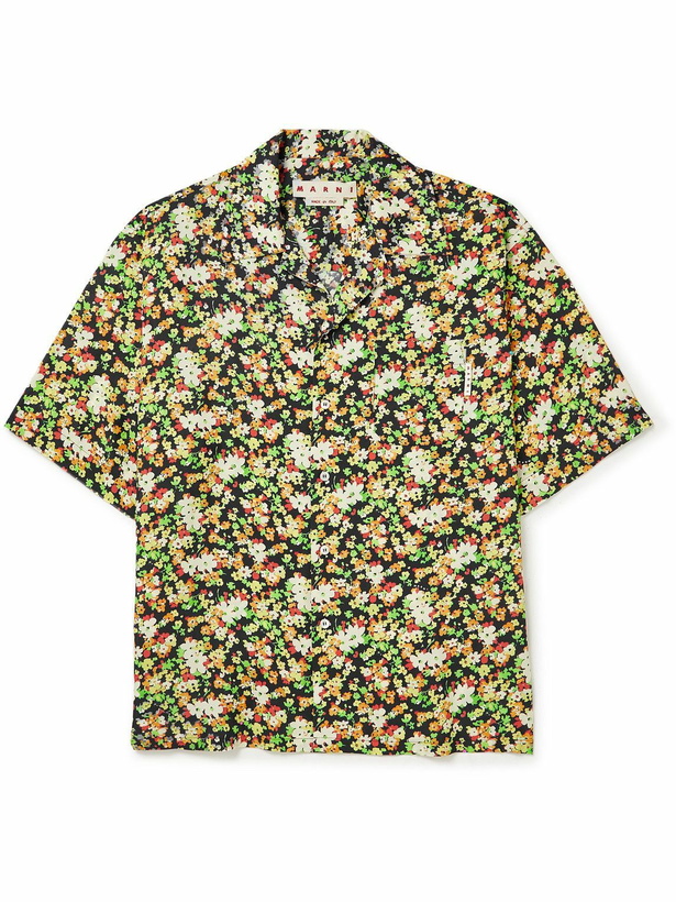 Photo: Marni - Camp-Collar Floral-Print Cady Shirt - Multi