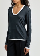 Dorothee Schumacher Layer Love Jersey top Navy