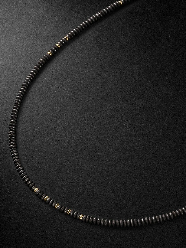 Photo: Jacquie Aiche - Gold and Onyx Beaded Necklace