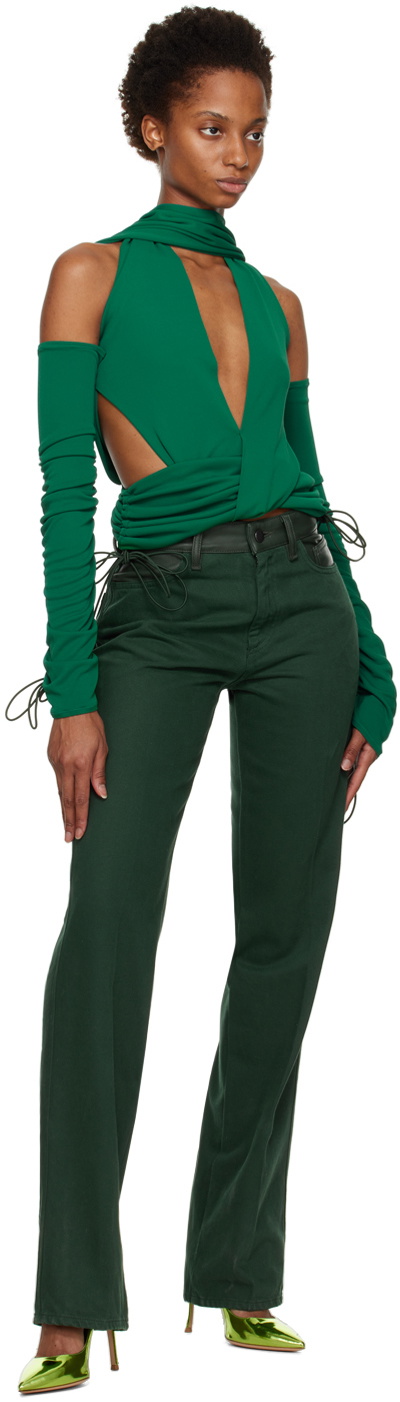Maximilian Davis Green Donna Tank Top