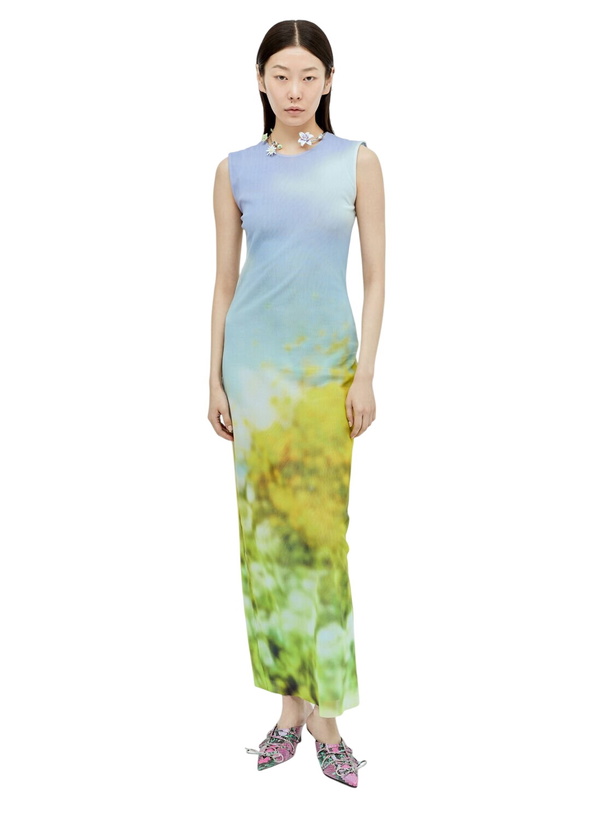 Photo: Acne Studios Blurred Print Maxi Dress