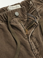 Remi Relief - Straight-Leg Panelled Cotton-Blend Corduroy Trousers - Brown