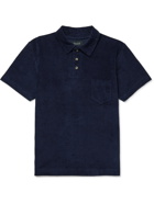 HOWLIN' - Mr Fantasy Cotton-Blend Terry Polo Shirt - Blue - S