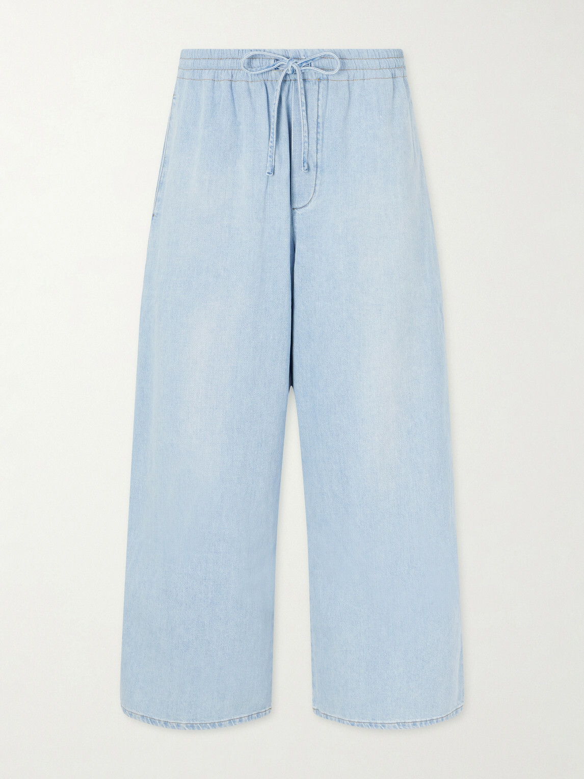 LOEWE - Paula's Ibiza Wide-Leg Drawstring Jeans - Blue