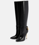 Tom Ford - Padlock 105 leather knee-high boots