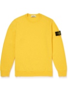 Stone Island - Logo-Appliquéd Cotton-Jersey Sweatshirt - Yellow