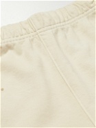 Gallery Dept. - Tapered Logo-Print Paint-Splattered Cotton-Jersey Sweatpants - Neutrals