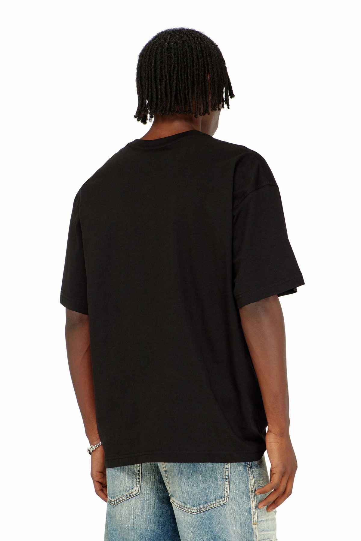 Diesel Cotton T-shirt with Diesel logo print - T-Shirts Mens in Multicolor