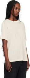 Studio Nicholson Beige Rond T-shirt