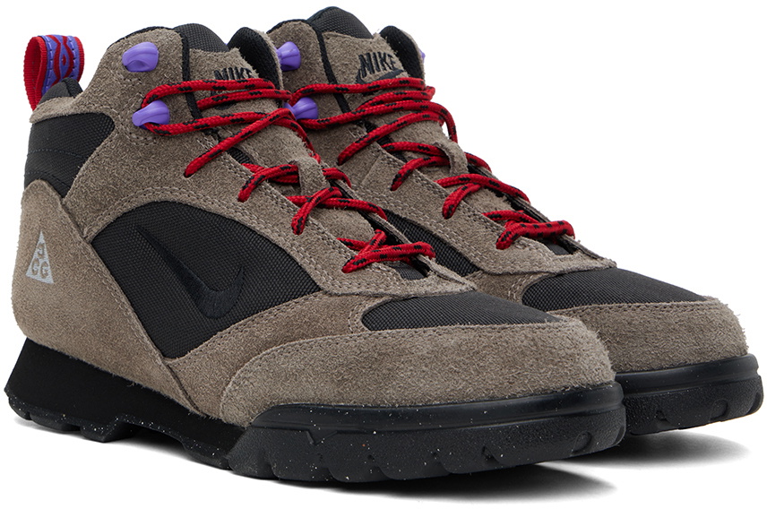 Nike Taupe & Black ACG Torre Mid Waterproof Sneakers