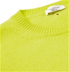 Valentino - Neon Cashmere Sweater - Yellow