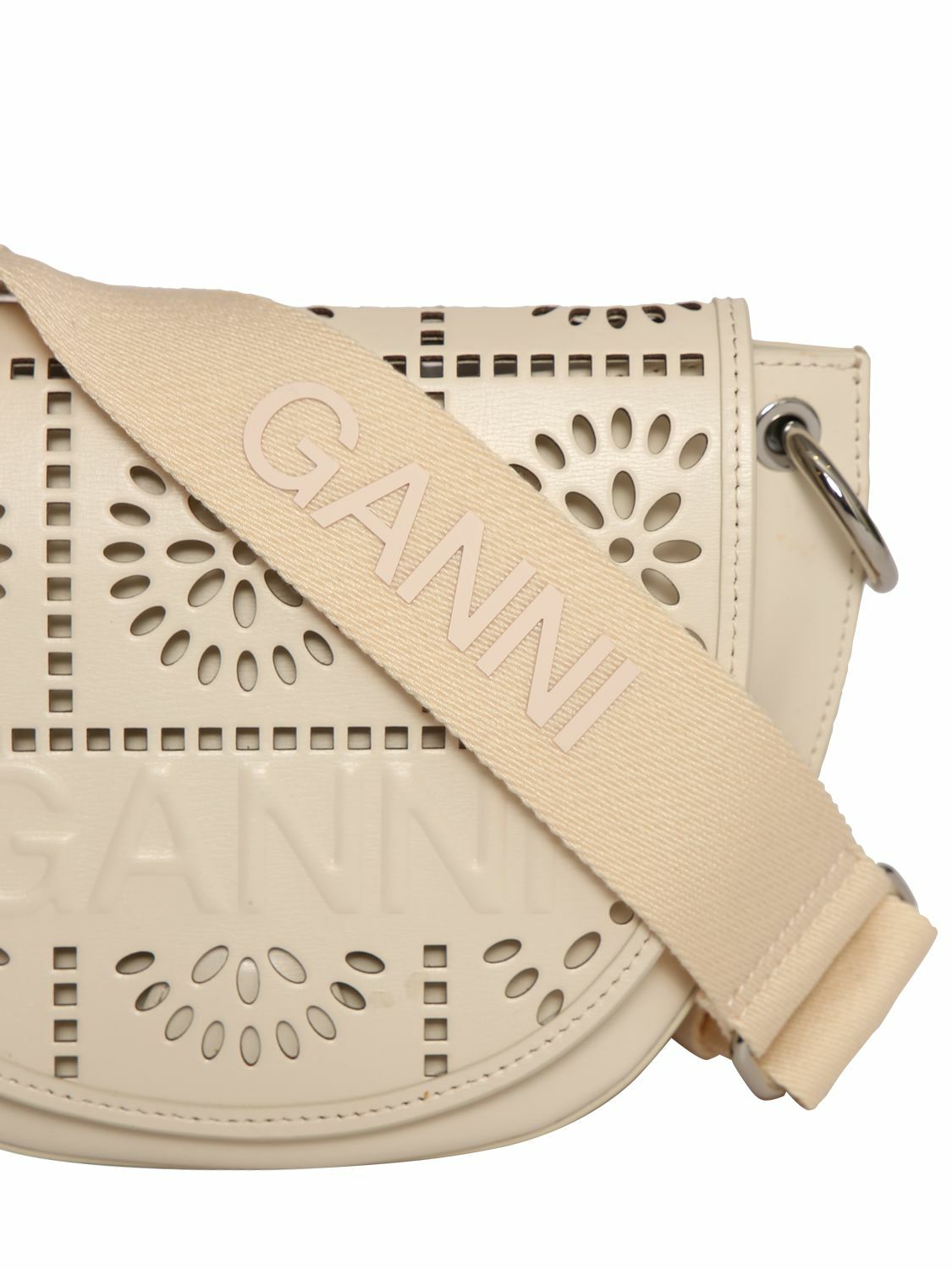 GANNI - Banner Perforated Saddle Bag GANNI