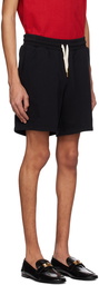 Casablanca Black 'Tennis Club' Icon Shorts