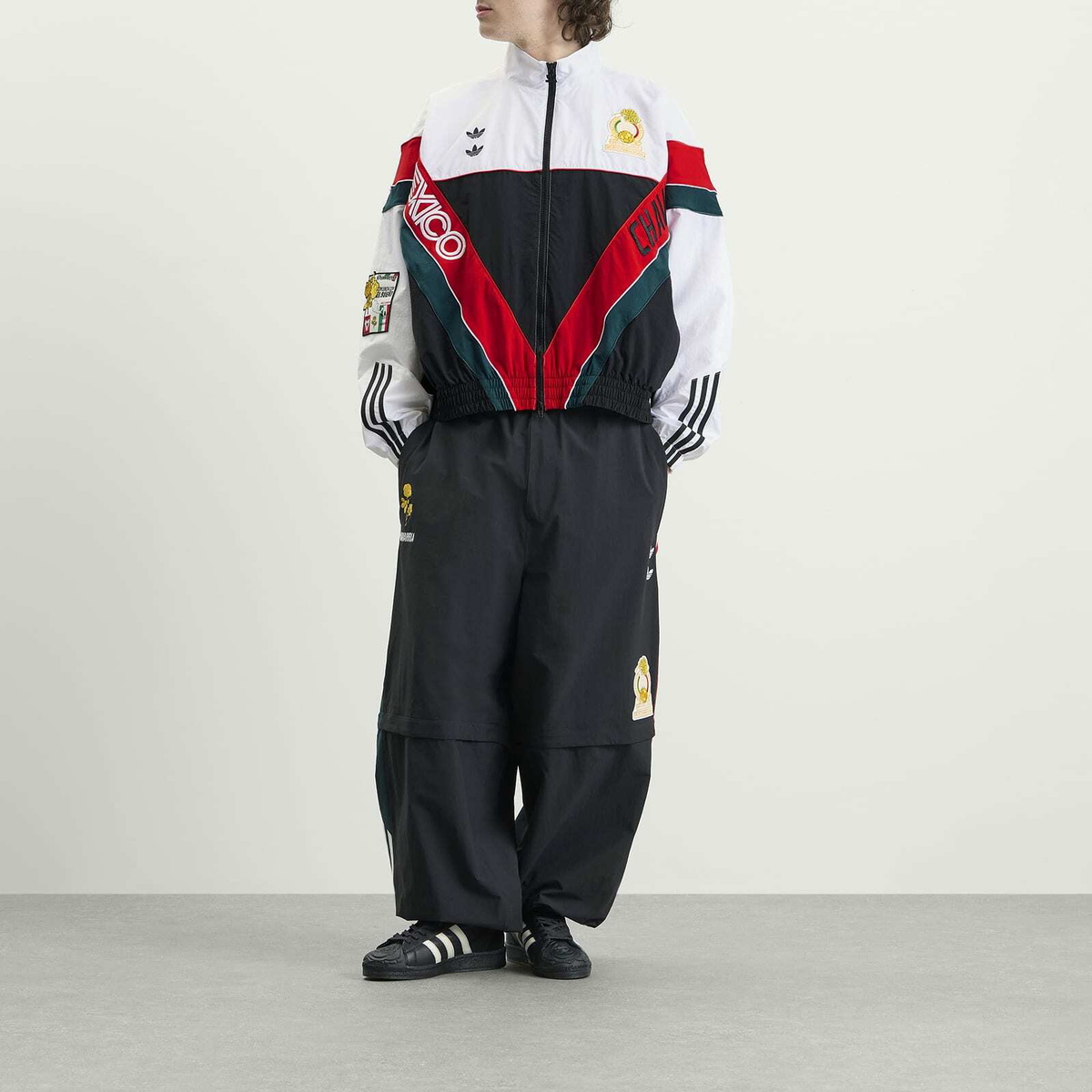 Adidas x Willy Chavarria Woven Tracktop in White/Black