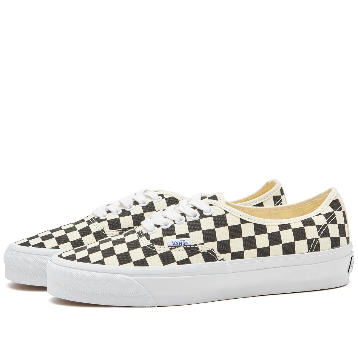 Photo: Vans Men's Authentic Reissue 44 Sneakers in Lx Checkerboard Black/Off White