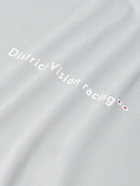 DISTRICT VISION - Logo-Print Perforated Aloe Stretch-Jersey T-Shirt - Gray