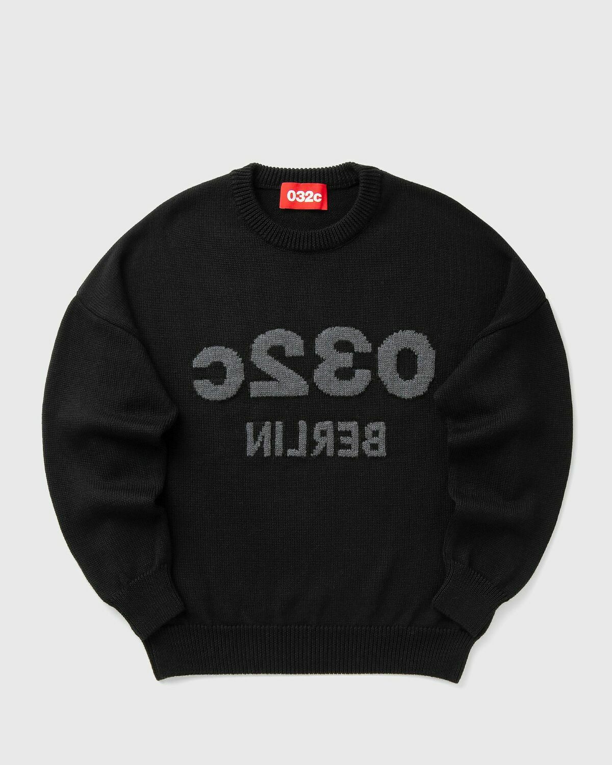 032c SELFIE SWEATER Black Mens Pullover