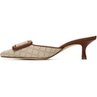Manolo Blahnik Beige Maysalebi Heels
