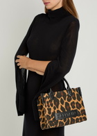 Balmain B-army 36 Leopard-print Canvas Tote - One Size