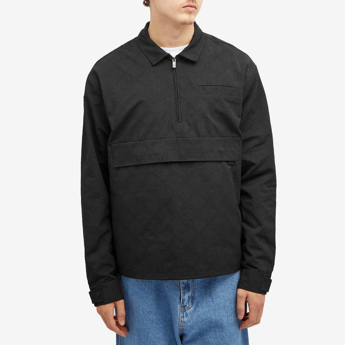 Daily Paper Men's Treasure Monogram Anorak in Black