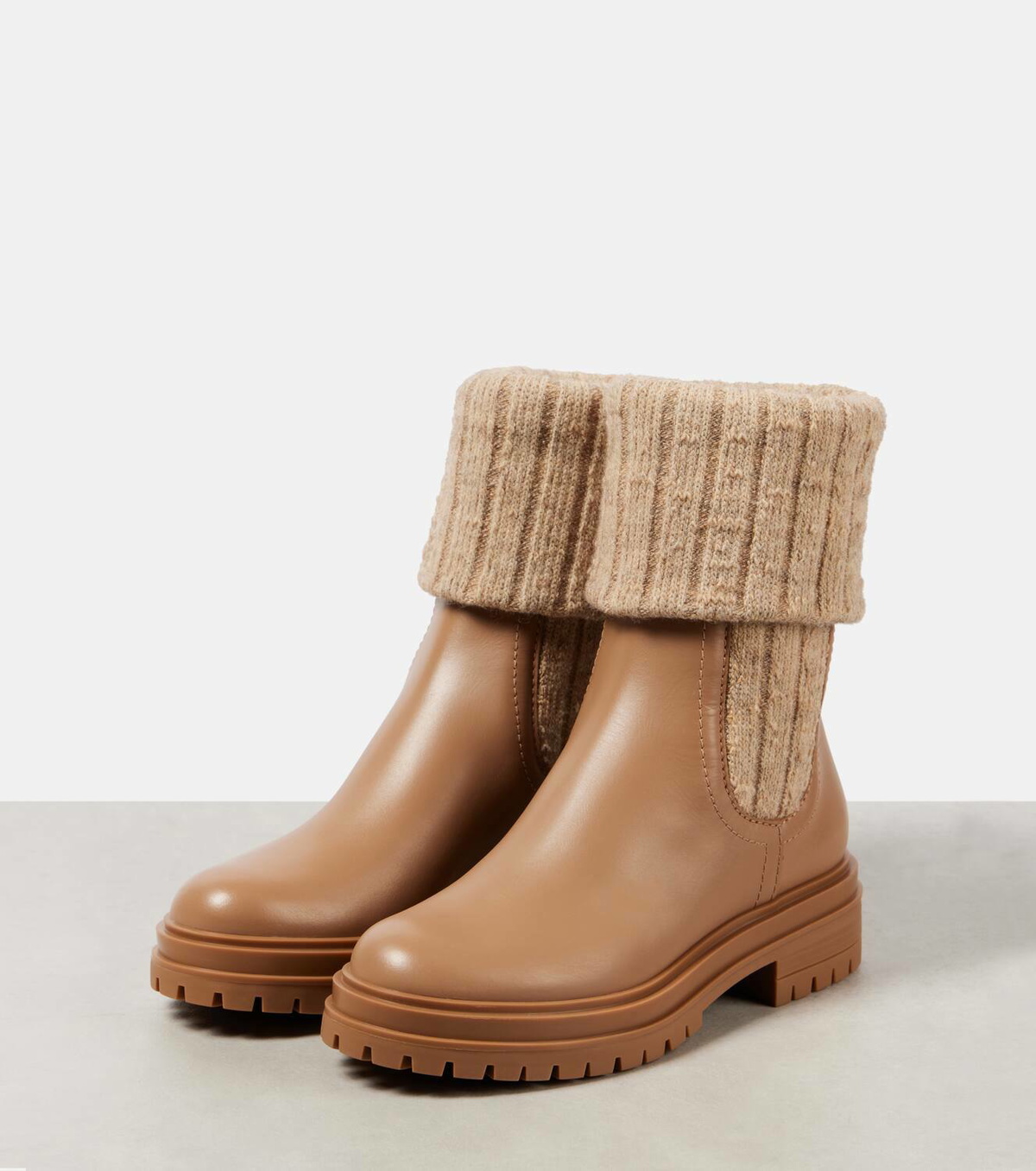 Gianvito Rossi Tenney leather Chelsea boots