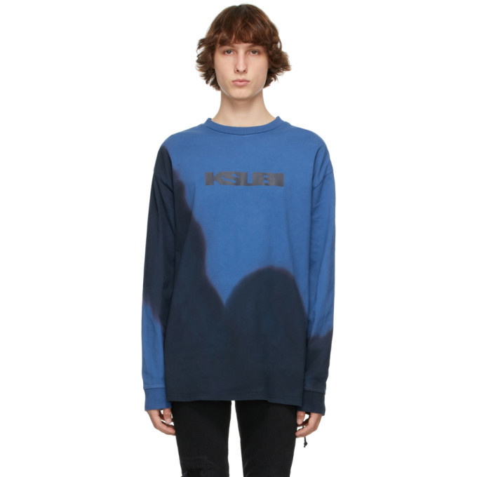 Photo: Ksubi Blue Eterno Dye Long Sleeve T-Shirt