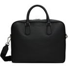 BOSS Black Grained Leather Briefcase