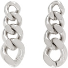 Jil Sander Silver Curb Chain Earrings